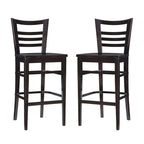 Heathcliff Rustic Solid Wood Barstool (Set of 2)