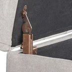 Copper Grove Muir Button Tufted Storage Bench Silver Ash