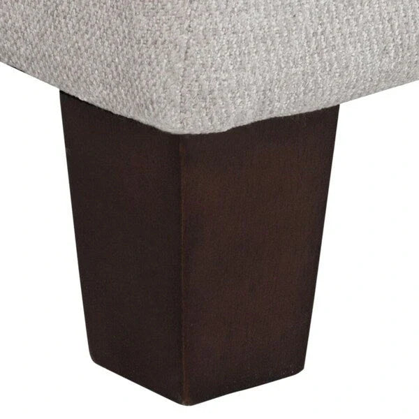 Copper Grove Muir Button Tufted Storage Bench Silver Ash