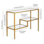 Lovett Console Table Brass Finish