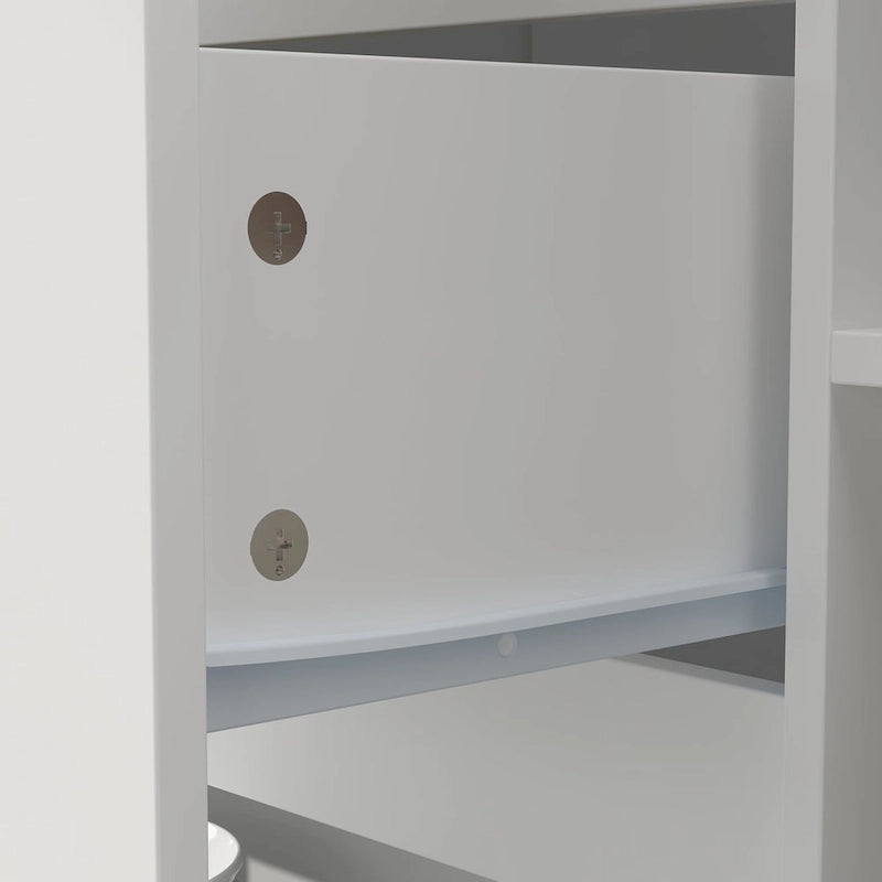 Tavolo da Isola Cucina Tavolo da Pranzo con Contenitore e Funzione Pranzo - 82.7W