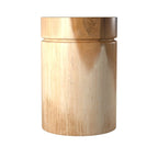 Tavolino rotondo in legno massello naturale di acacia di East at Main