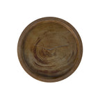 Tavolino rotondo in legno massello naturale di acacia di East at Main