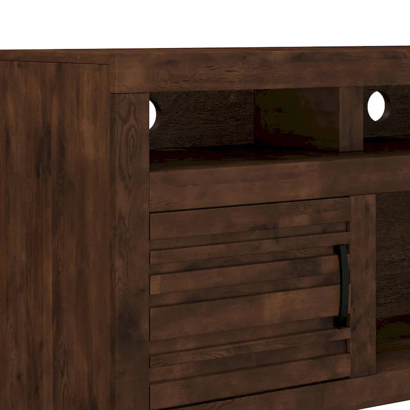 Mobile porta TV Sausalito Bridgevine, 183 cm, per TV fino a 85 pollici, nessun assemblaggio richiesto, finitura Whiskey