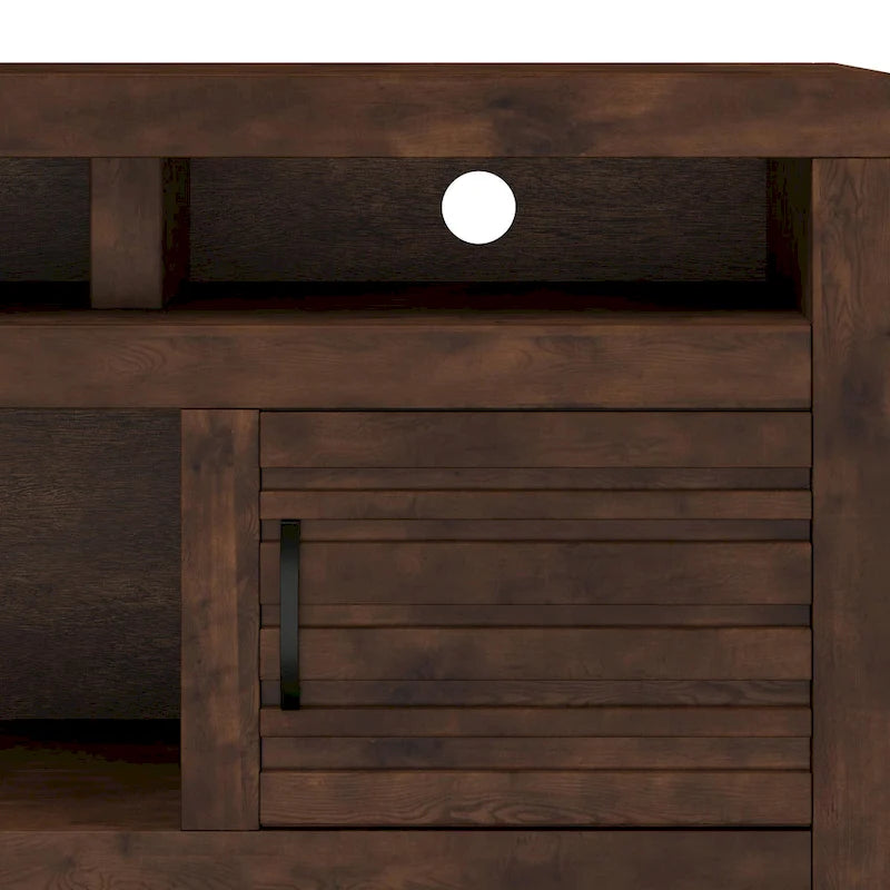 Mobile porta TV Sausalito Bridgevine, 183 cm, per TV fino a 85 pollici, nessun assemblaggio richiesto, finitura Whiskey