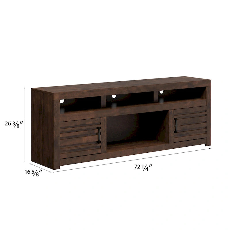 Mobile porta TV Sausalito Bridgevine, 183 cm, per TV fino a 85 pollici, nessun assemblaggio richiesto, finitura Whiskey