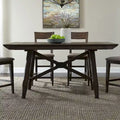 Set tavolo da pranzo Double Bridge marrone castagna