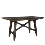 Set tavolo da pranzo Double Bridge marrone castagna