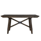 Set tavolo da pranzo Double Bridge marrone castagna