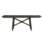 Set tavolo da pranzo Double Bridge marrone castagna
