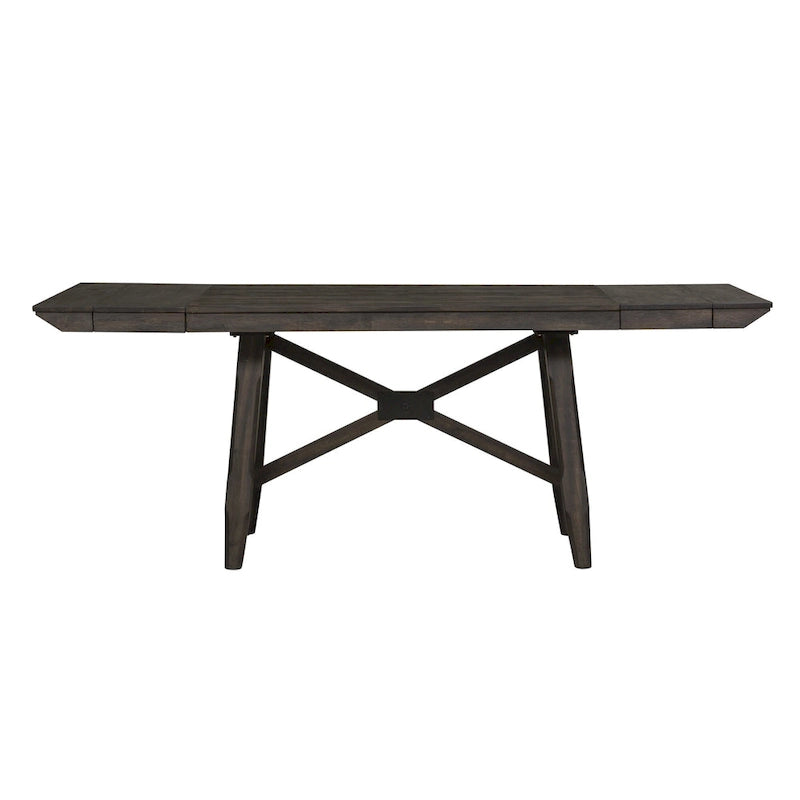 Set tavolo da pranzo Double Bridge marrone castagna