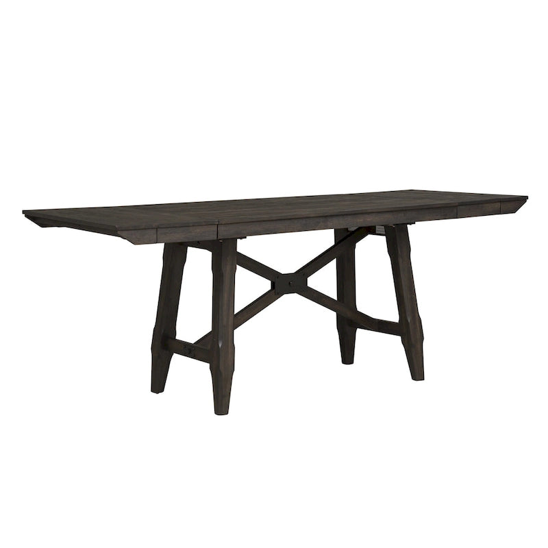 Set tavolo da pranzo Double Bridge marrone castagna