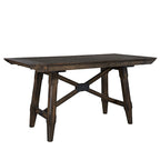 Set tavolo da pranzo Double Bridge marrone castagna