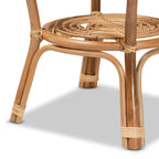 Cariel Modern Bohemian Natural Brown Rattan Coffee Table