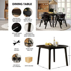 Tavolo da pranzo a ribalta CraftPorch Transitional