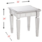 Tavolino Quadrato a Specchio Olivia Glam SEI Furniture