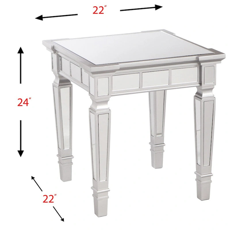 Tavolino Quadrato a Specchio Olivia Glam SEI Furniture