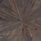 SEI Furniture Darren Modern Rustic Farmhouse Reclaimed Wood Round Coffee Table