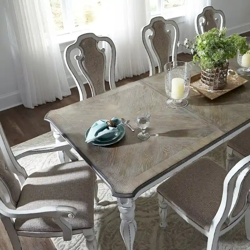 Tavolo rettangolare Magnolia Manor con gambe dritte