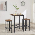 Square Bar Table with 2 Bar Chairs
