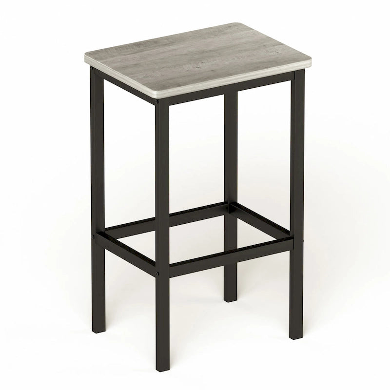 Square Bar Table with 2 Bar Chairs