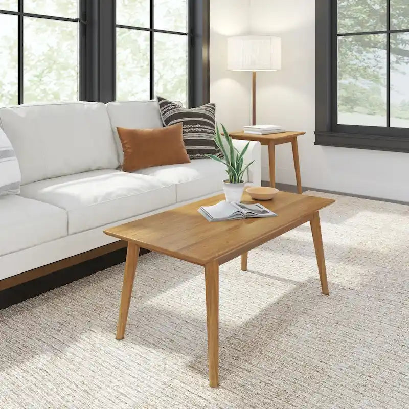 Plank and Beam Mid-Century Rectangular Coffee Table - 40