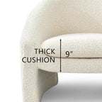 Poltrona a botte imbottita