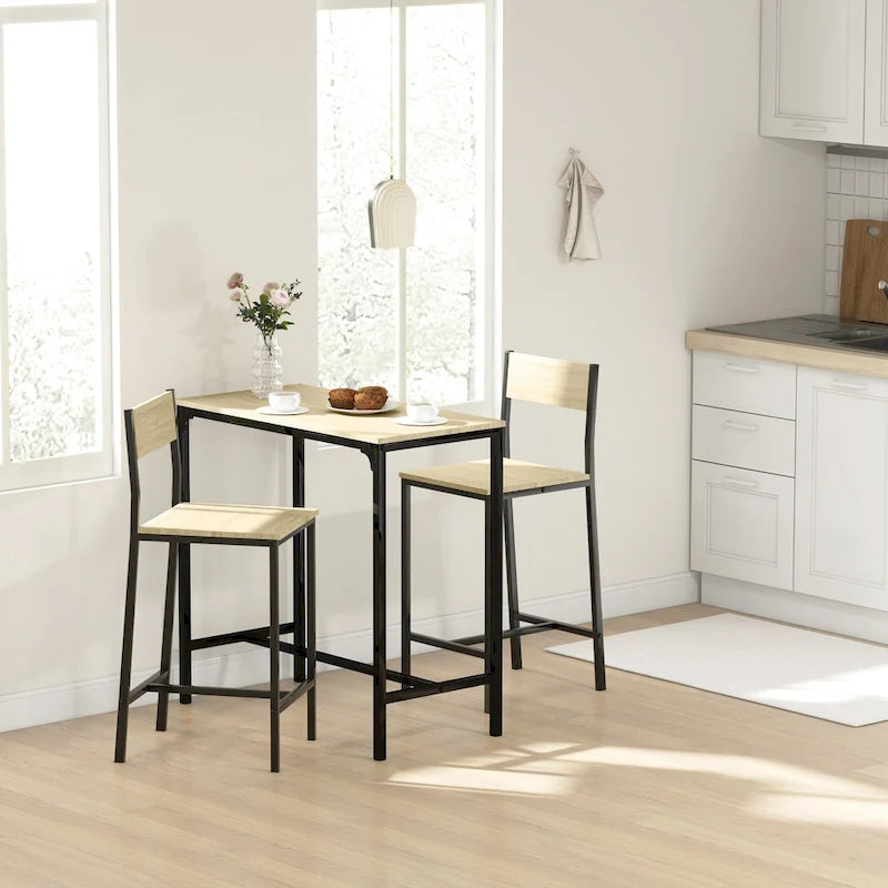 Carbon Loft Padrad Industrial Counter Height 3-piece Dining Set