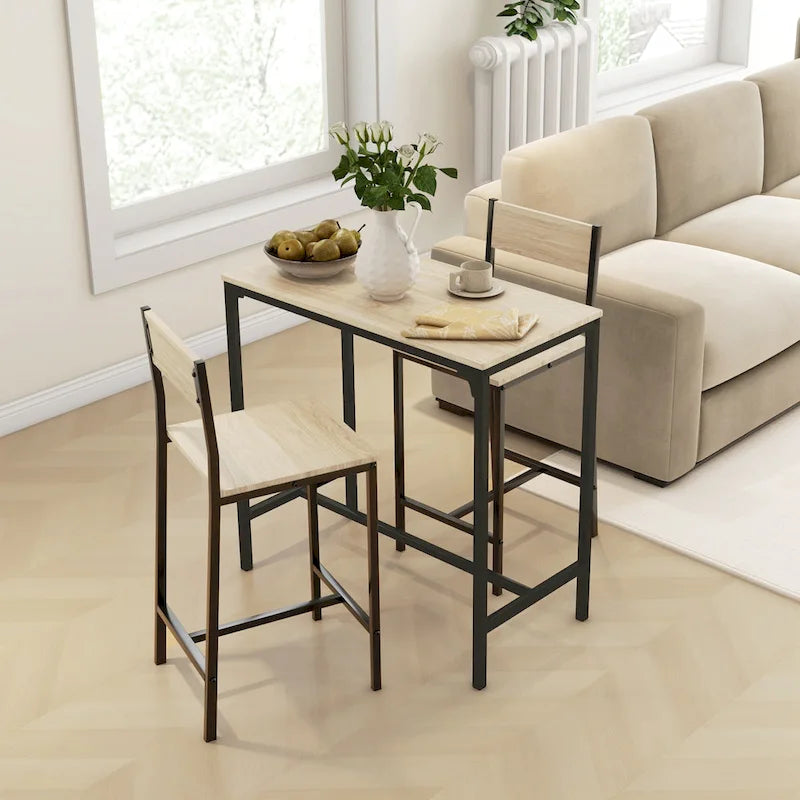 Carbon Loft Padrad Industrial Counter Height 3-piece Dining Set
