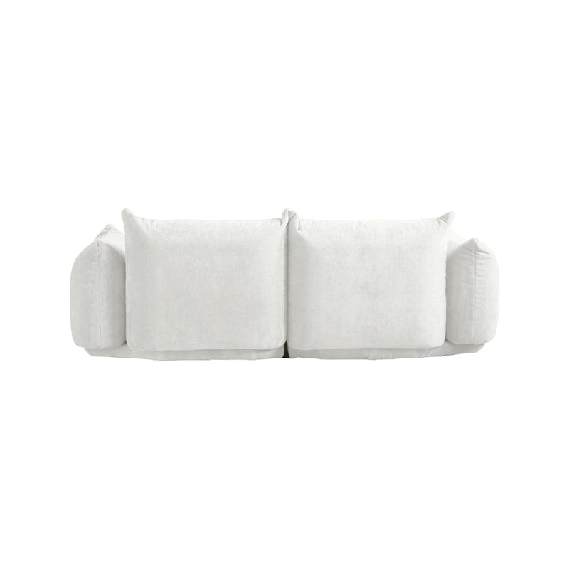 Chenille Fabric Modular Sectional Sofa Set with Ottoman