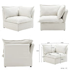 L-shape Sectional Sofa Modern Upholstered Modular Sofa