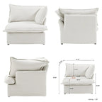 L-shape Sectional Sofa Modern Upholstered Modular Sofa