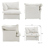 L-shape Sectional Sofa Modern Upholstered Modular Sofa