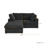 Modern Modular Convertible Sectional Sofa Couch for Living Room