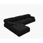 Black Velvet Free Combination Modular Sectional Sofa