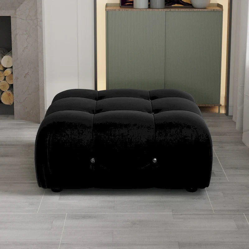 Black Velvet Free Combination Modular Sectional Sofa