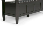 WYNDENHALL Riverside SOLID WOOD 48 inch Wide Contemporary Entryway Storage Bench - 20 inch wide