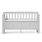 WYNDENHALL Riverside SOLID WOOD 48 inch Wide Contemporary Entryway Storage Bench - 20 inch wide