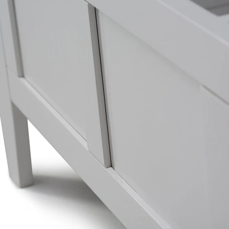 WYNDENHALL Riverside SOLID WOOD 48 inch Wide Contemporary Entryway Storage Bench - 20 inch wide