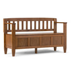 WYNDENHALL Riverside SOLID WOOD 48 inch Wide Contemporary Entryway Storage Bench - 20 inch wide