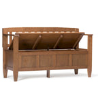 WYNDENHALL Riverside SOLID WOOD 48 inch Wide Contemporary Entryway Storage Bench - 20 inch wide