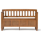 WYNDENHALL Riverside SOLID WOOD 48 inch Wide Contemporary Entryway Storage Bench - 20 inch wide