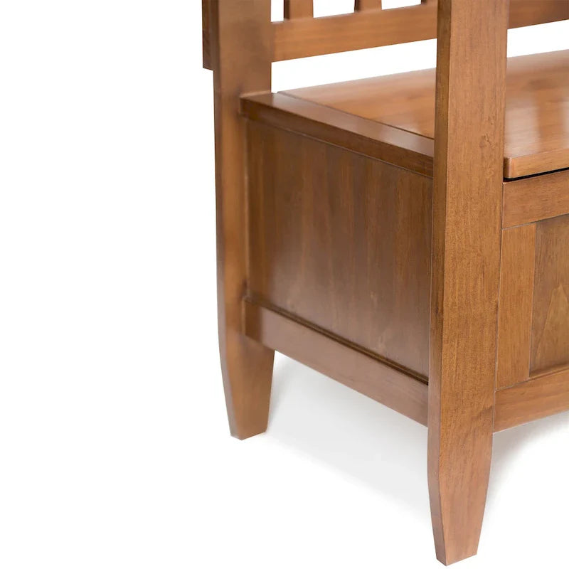 WYNDENHALL Riverside SOLID WOOD 48 inch Wide Contemporary Entryway Storage Bench - 20 inch wide