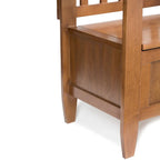 WYNDENHALL Riverside SOLID WOOD 48 inch Wide Contemporary Entryway Storage Bench - 20 inch wide