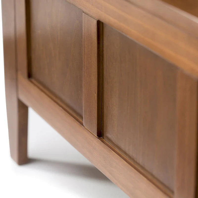 WYNDENHALL Riverside SOLID WOOD 48 inch Wide Contemporary Entryway Storage Bench - 20 inch wide
