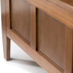 WYNDENHALL Riverside SOLID WOOD 48 inch Wide Contemporary Entryway Storage Bench - 20 inch wide