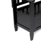 WYNDENHALL Riverside SOLID WOOD 48 inch Wide Contemporary Entryway Storage Bench - 20 inch wide