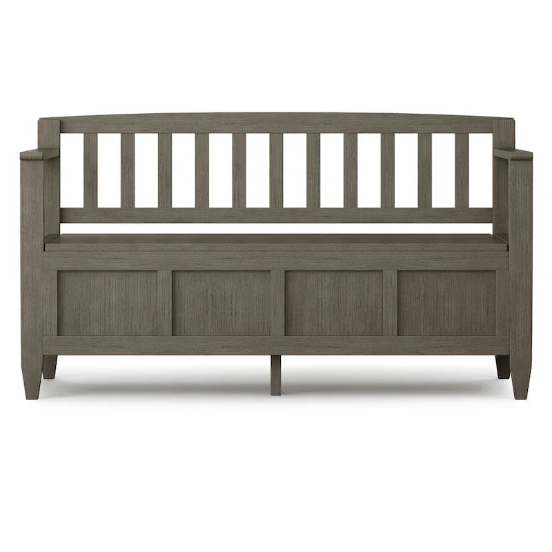 WYNDENHALL Riverside SOLID WOOD 48 inch Wide Contemporary Entryway Storage Bench - 20 inch wide