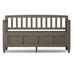 WYNDENHALL Riverside SOLID WOOD 48 inch Wide Contemporary Entryway Storage Bench - 20 inch wide