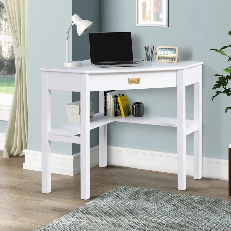 Poppy Corner Classic Writing Desk with Storage